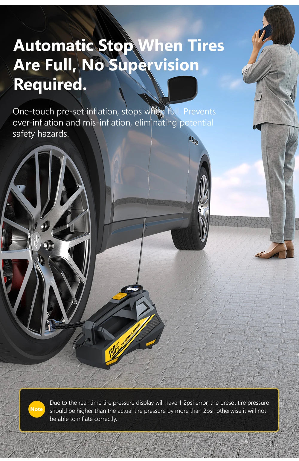 Portable Electric Tire Inflator