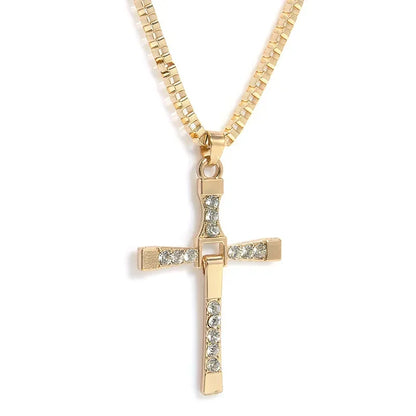 Dominic Toretto Cross Necklace - Fast & Furious Inspired Pendant
