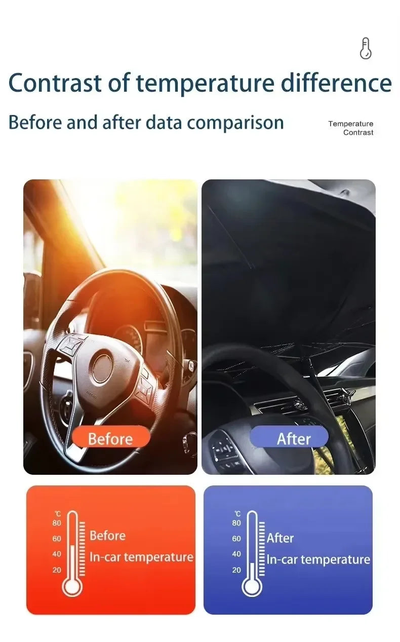 Foldable Car Windshield Sunshade Umbrella