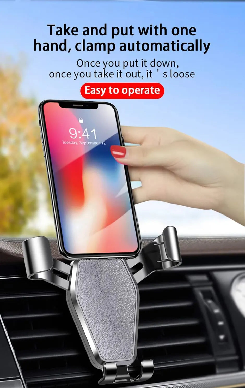 Gravity Car Phone Holder for Air Vent