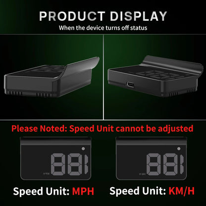 HUD Digital Speedometer - Windshield Display