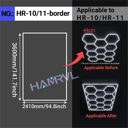 Hexagon LED Garage Ceiling Light