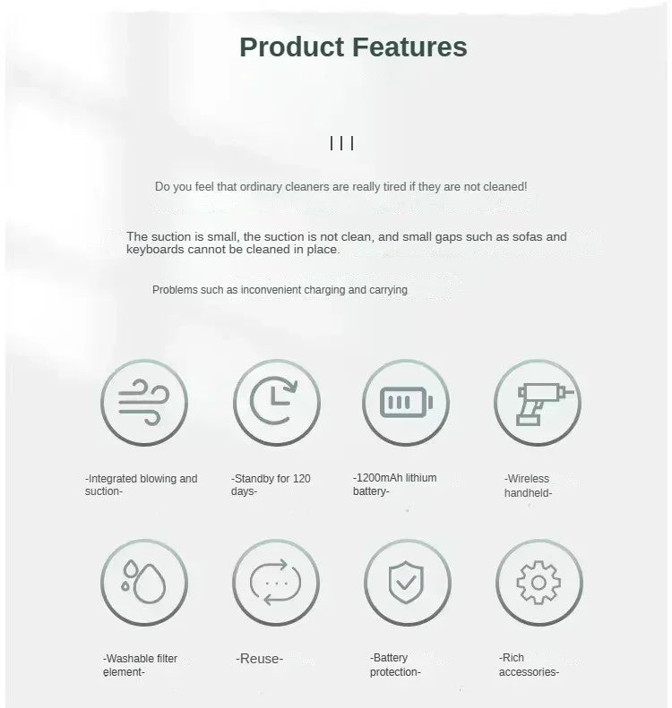 Xiaomi Wireless Car Vacuum Cleaner 4-in-1