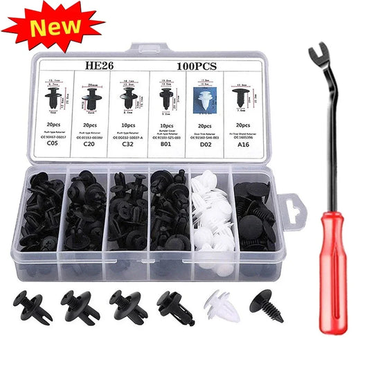 Auto Fastener Clips Kit - Mixed Retainer Set