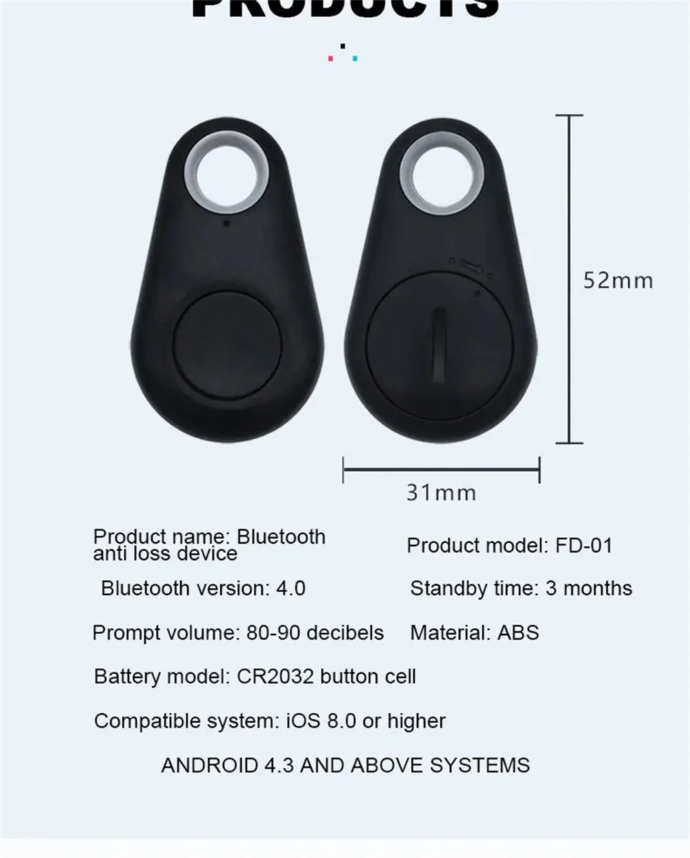 Mini Smart GPS Tracker Anti-Lost Finder