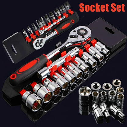 12-Piece Wrench Socket Set Multi-Tool Kit