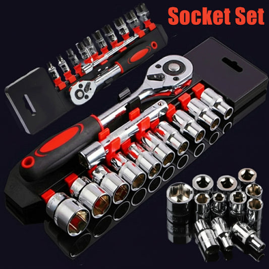 12-Piece Wrench Socket Set Multi-Tool Kit