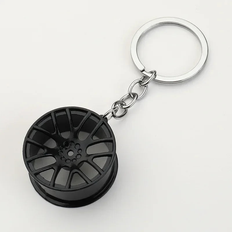 Gear Head Keychain Turbo Brake Disc Pendant