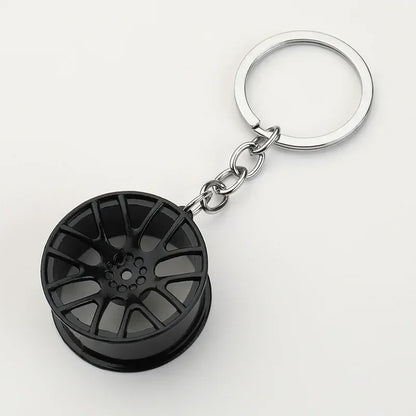 Gear Head Keychain Turbo Brake Disc Pendant
