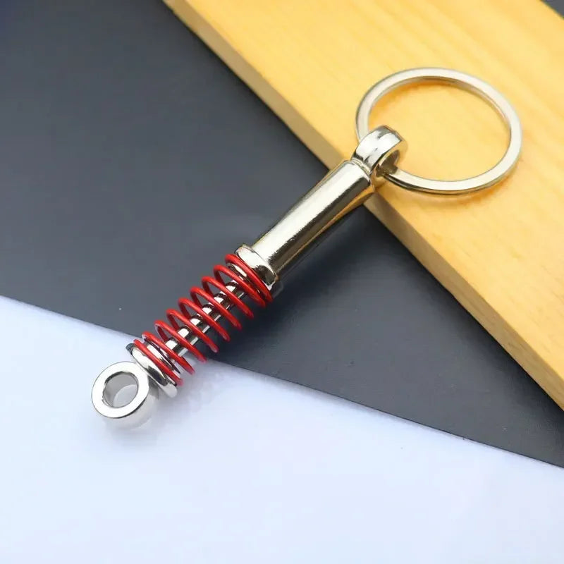 Mini Car Wheel Keychain Metal Keyring