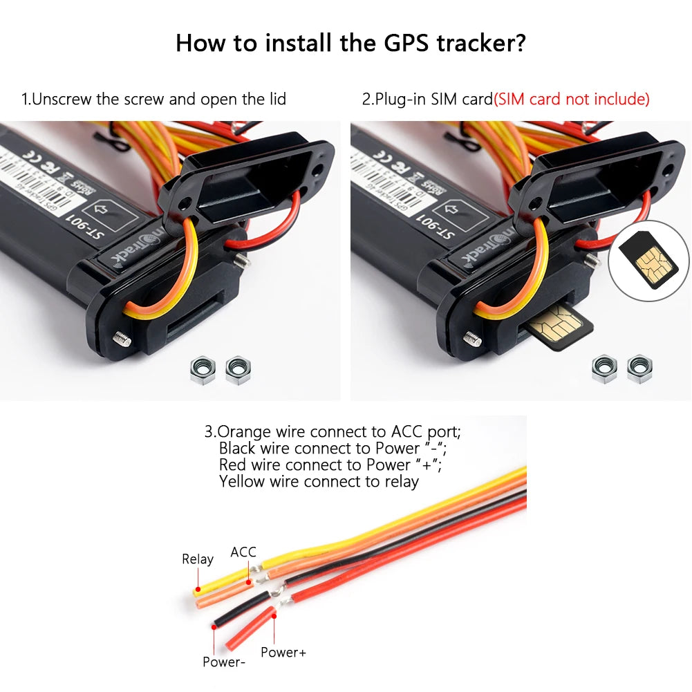 Waterproof GPS Tracker ST-901 Real-Time Vehicle Tracking