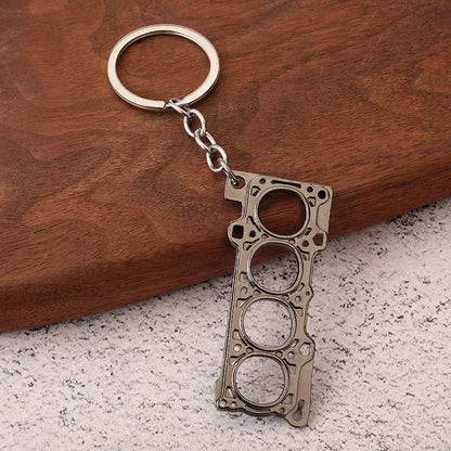 Gear Head Keychain Turbo Brake Disc Pendant