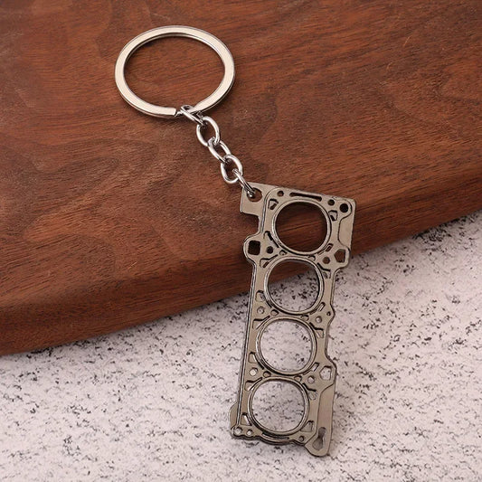 Engine Gasket Keychain