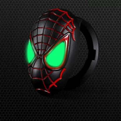 Spider-Man Start Button Cover — 3D Metal Car Interior Sticker