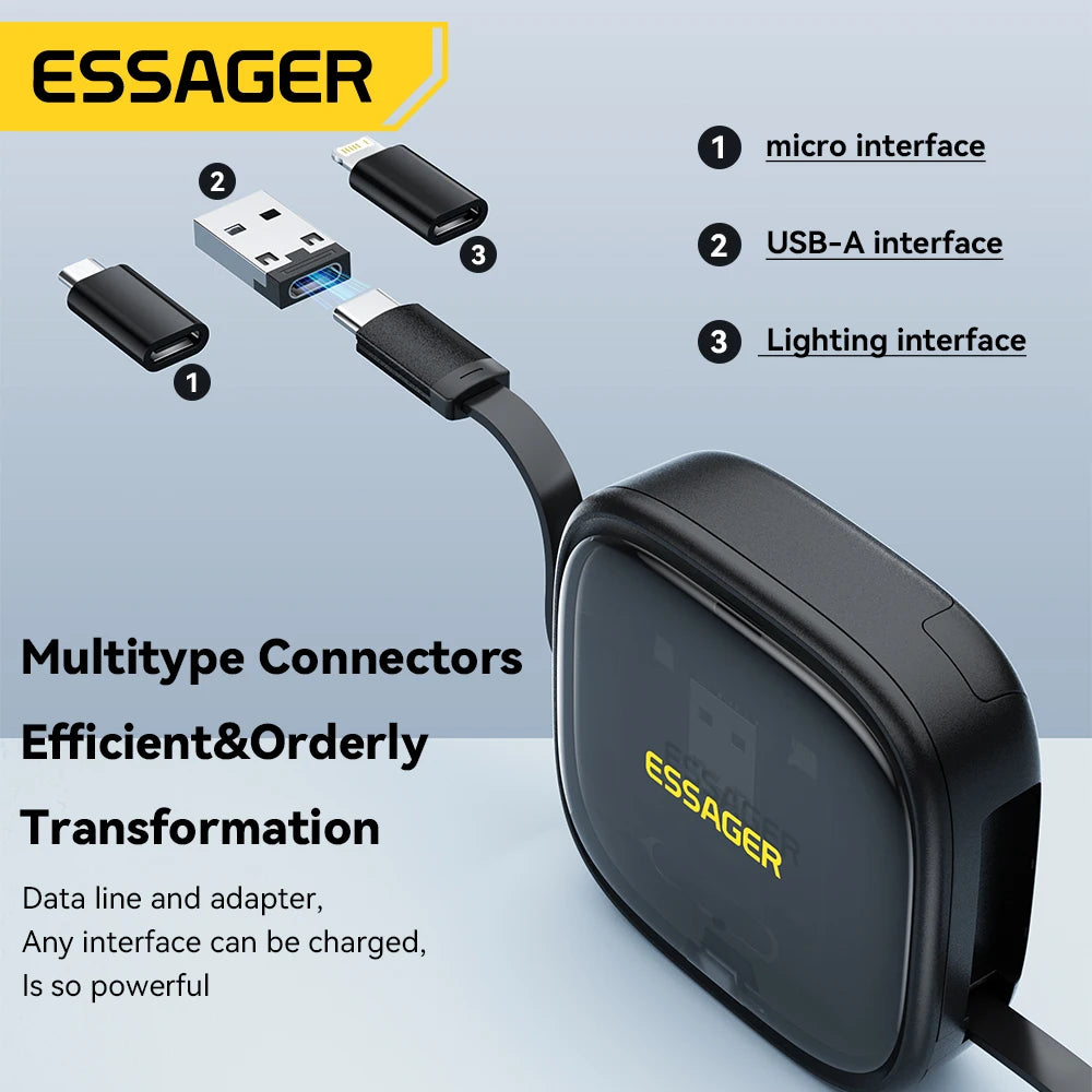 Essager USB-C Cable 60W PD with Storage Box