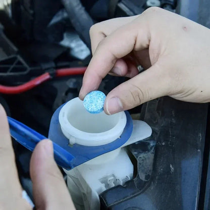 All-Season Windshield Washer Effervescent Tablets – Solid Concentrate, Shellac-Free | DriveUtility™