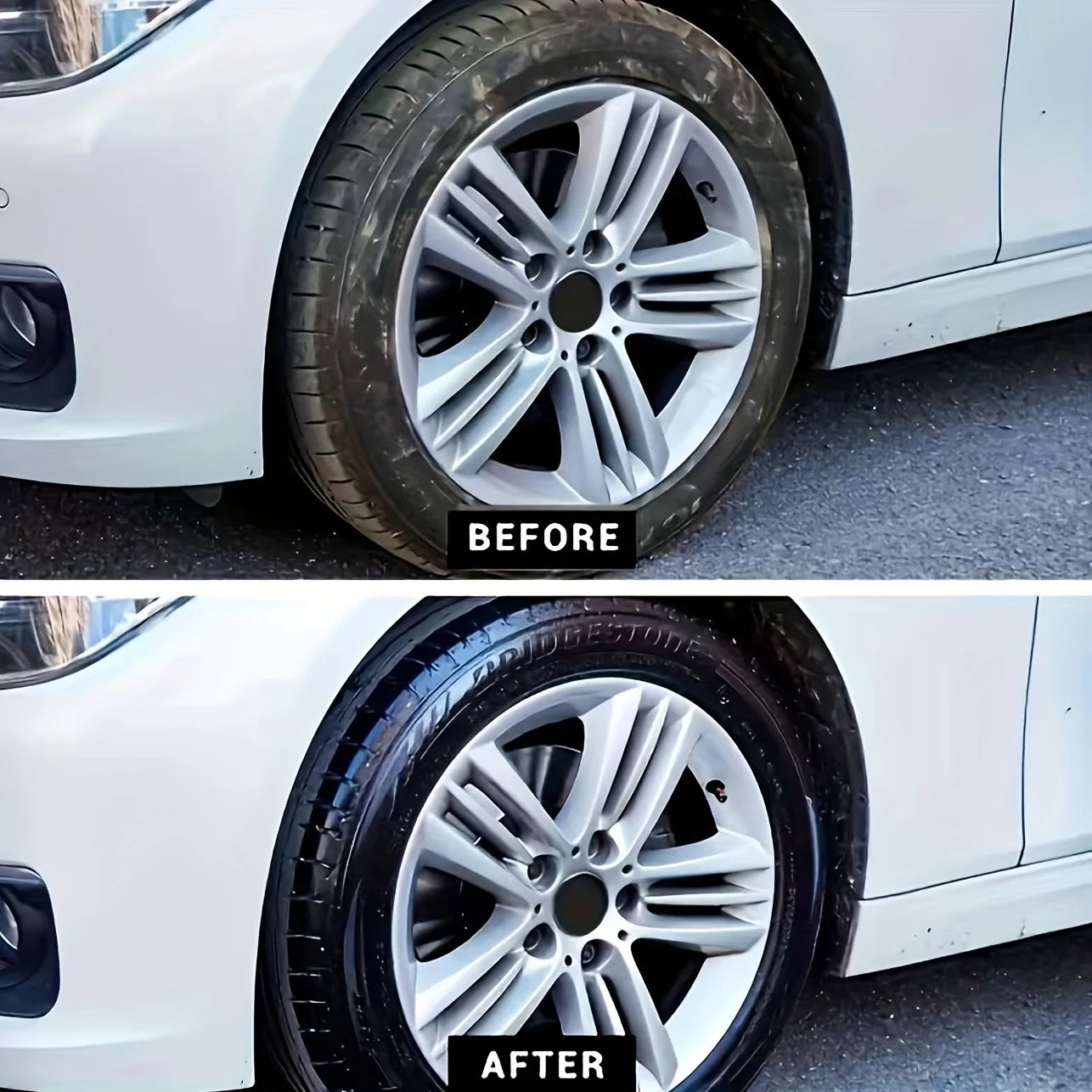 Black Shiny Tire Wax - Durable Protection & Restoration