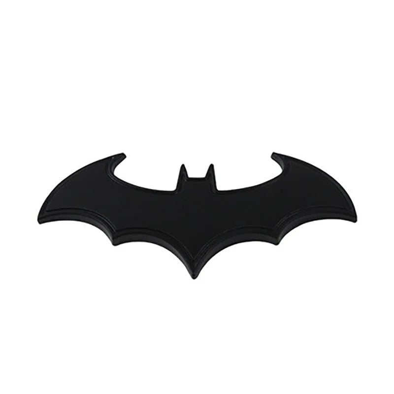 3D Bat Shape Car Emblem Sticker - Premium Metal Badge Decal