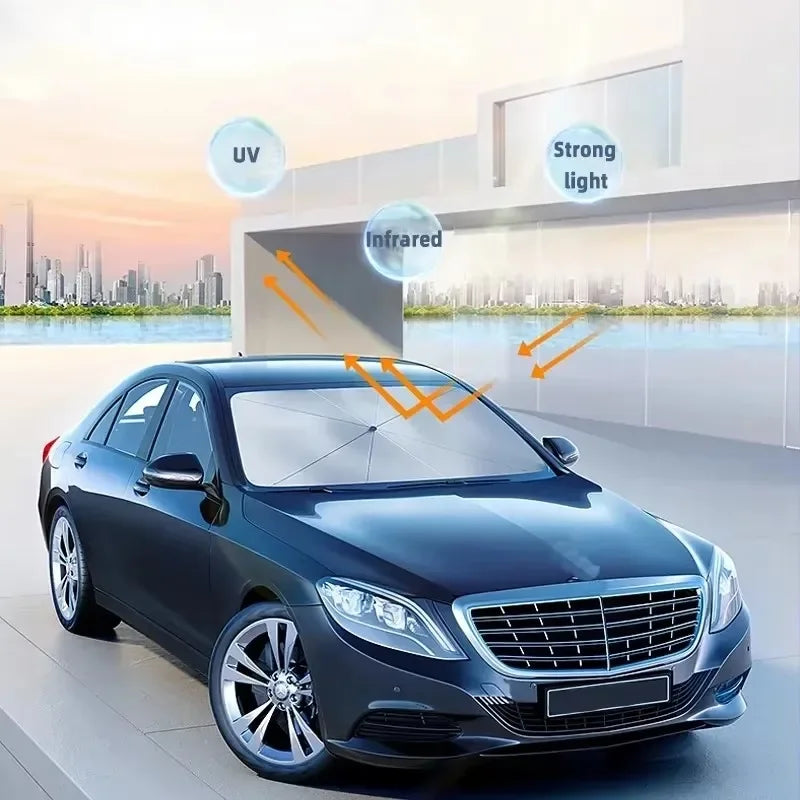 Foldable Car Windshield Sunshade Umbrella