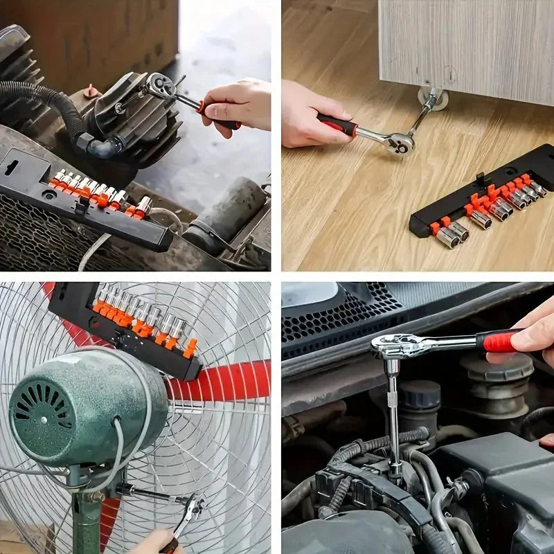 Professional Ratchet Socket Set - Metric 4-13