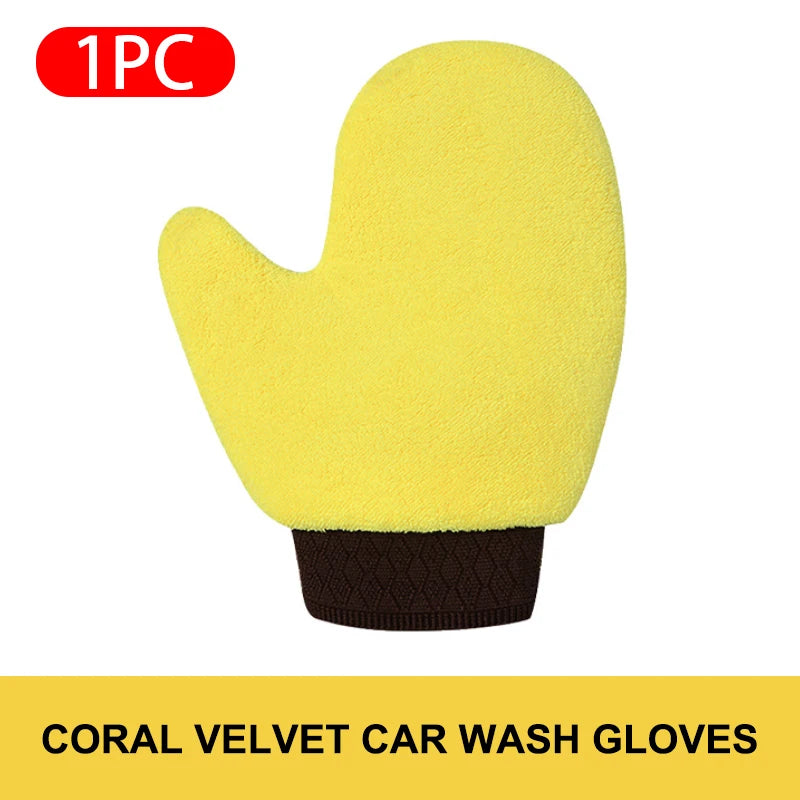 Microfiber Car Washing Glove Double-Sided