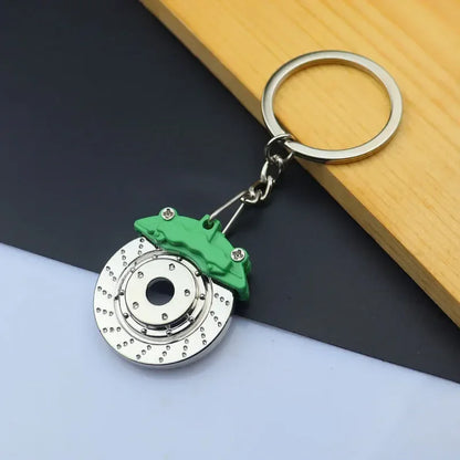 Mini Car Wheel Keychain Metal Keyring
