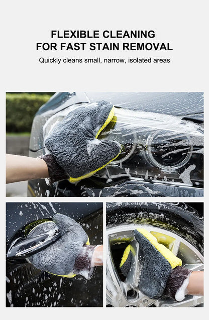 Microfiber Car Washing Glove Double-Sided