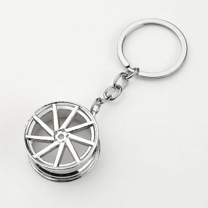 Gear Head Keychain Turbo Brake Disc Pendant