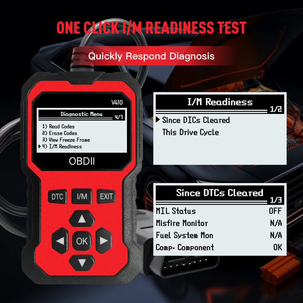 Universal OBD-II Engine Diagnostic Scanner – Read & Clear Codes