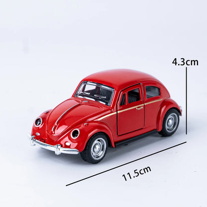 Classic 1:36 Retro Beetle Alloy Car Model with Opening Doors