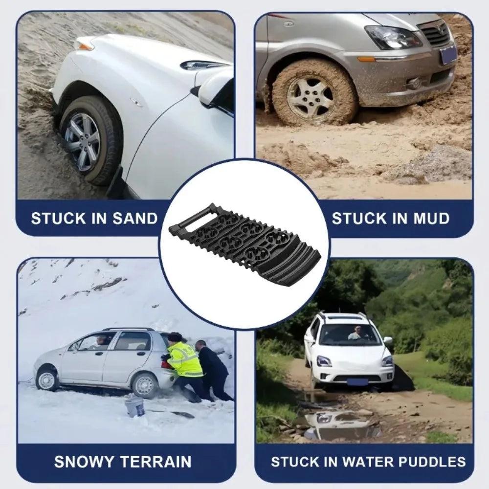 Traction Escape Board — Anti-Skid Recovery Mat for Sand, Mud & Snow