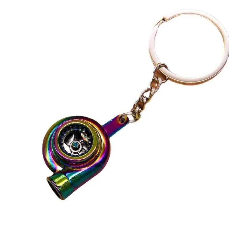 Gear Head Keychain Turbo Brake Disc Pendant