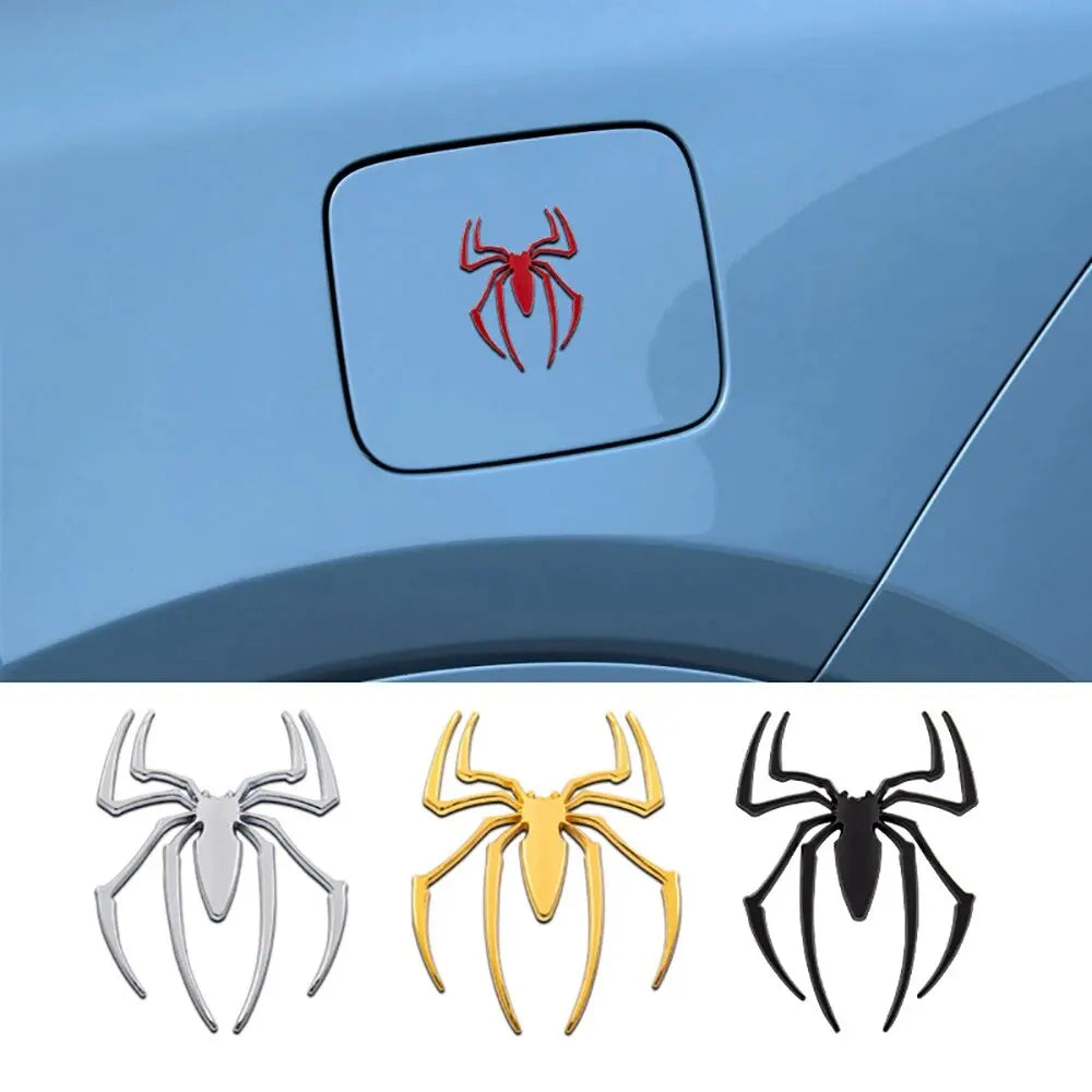 3D Spider Car Emblem - Premium Metal Badge Decal
