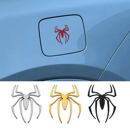 3D Spider Car Emblem - Premium Metal Badge Decal