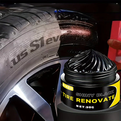 Black Shiny Tire Wax - Durable Protection & Restoration