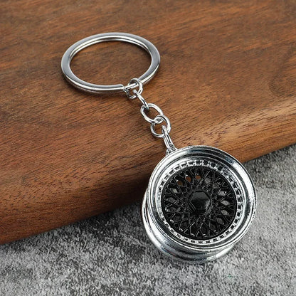 Gear Head Keychain Turbo Brake Disc Pendant