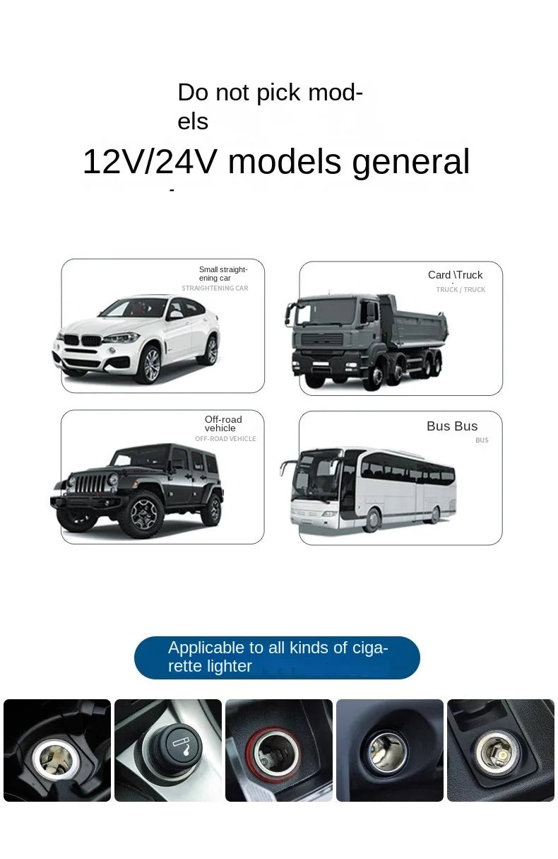 5-in-1 Retractable Fast Car Charger 100W PD