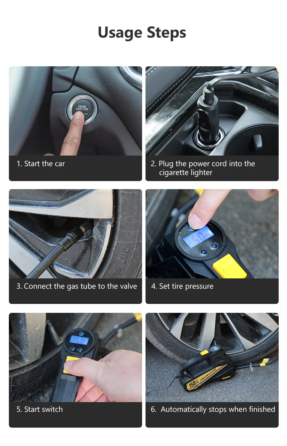 Portable Electric Tire Inflator