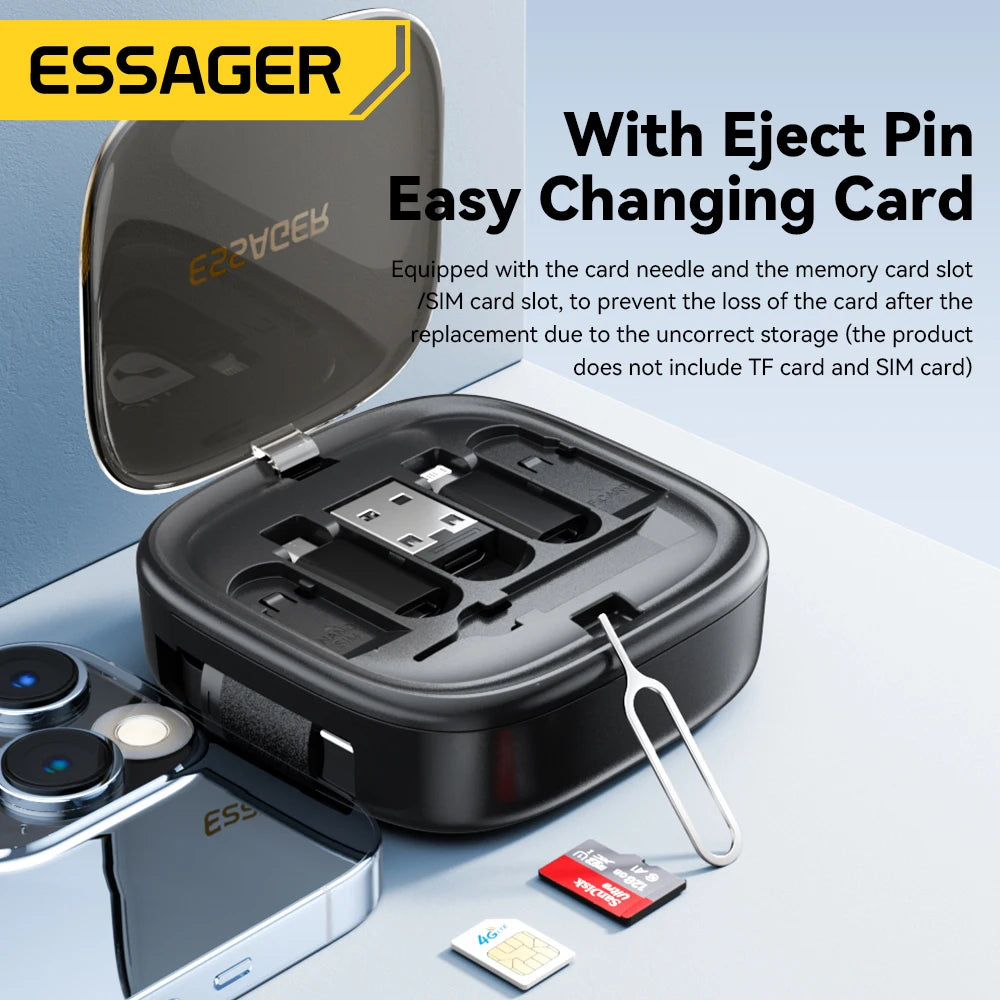 Essager USB-C Cable 60W PD with Storage Box