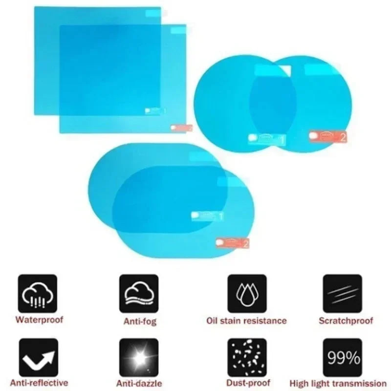 Anti-Fog Rearview Mirror Protective Film 2PCS