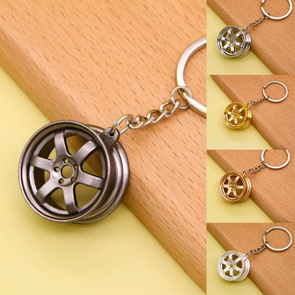 Gear Head Keychain Turbo Brake Disc Pendant