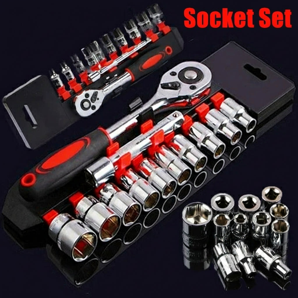 12-Piece Wrench Socket Set Multi-Tool Kit