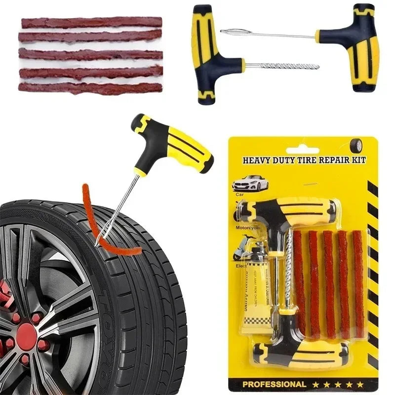 Emergency Tire Repair Kit with Super Glue