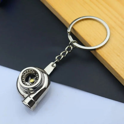 Mini Car Wheel Keychain Metal Keyring