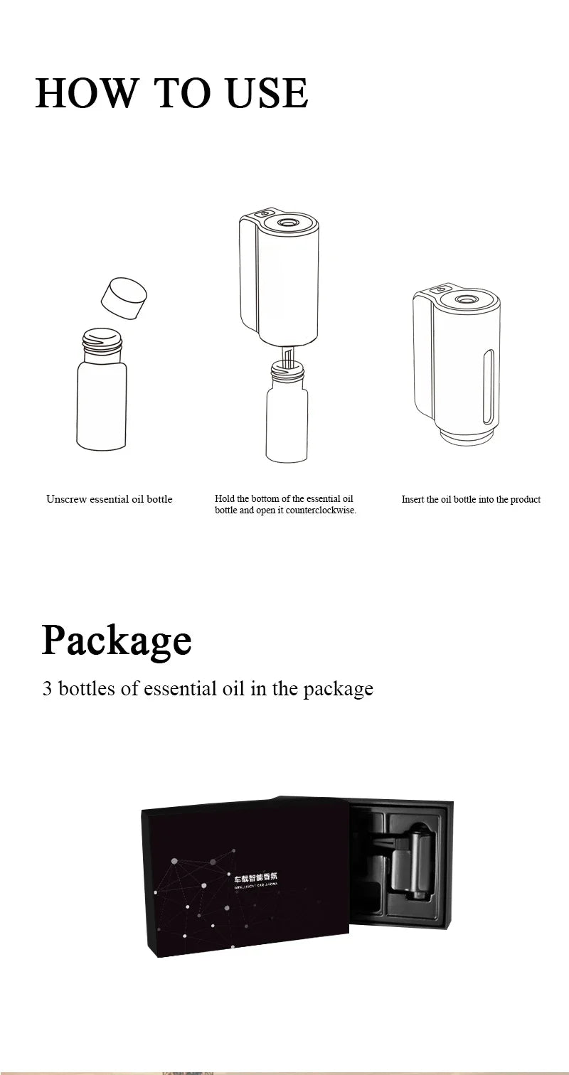 Electric Car Air Freshener Aroma Diffuser