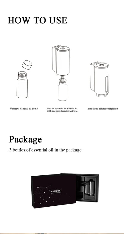 Electric Car Air Freshener Aroma Diffuser