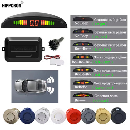 LED Parking Sensor Kit 4 Sensors