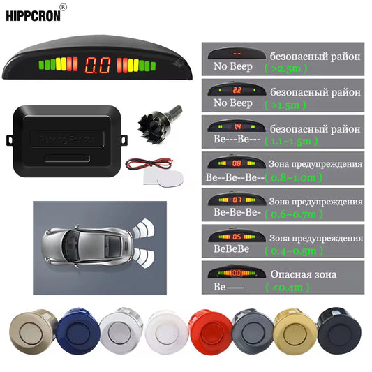 LED Parking Sensor Kit 4 Sensors