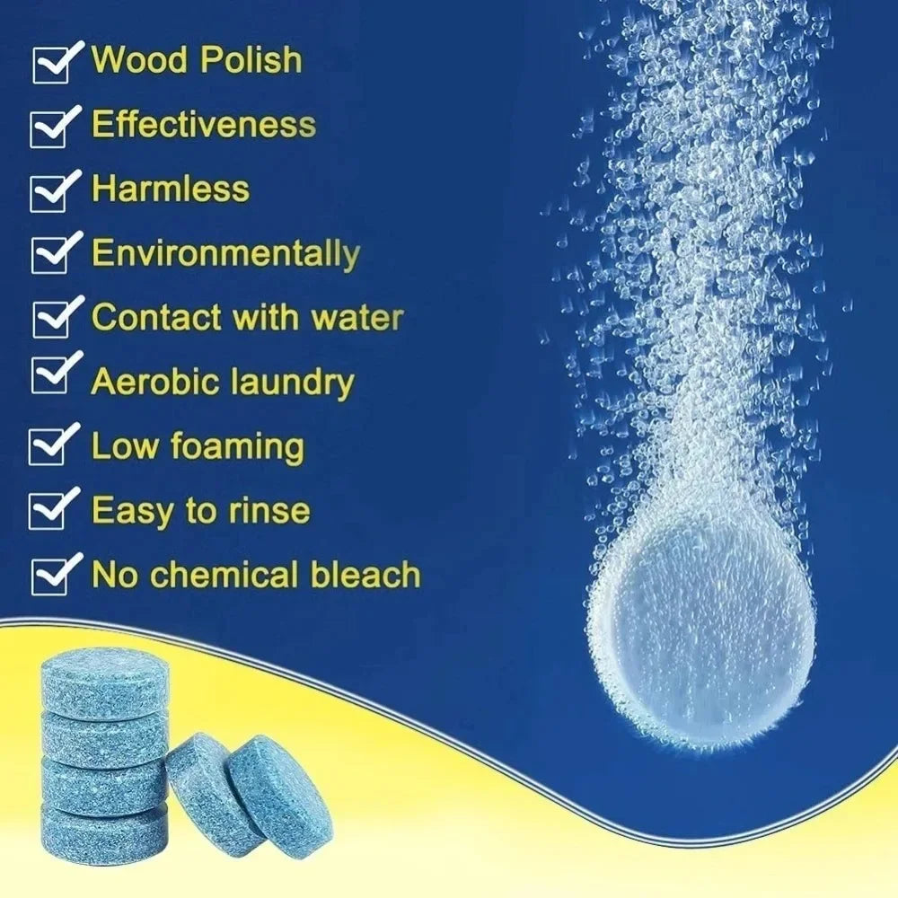 Windscreen Cleaner Effervescent Tablets Concentrated