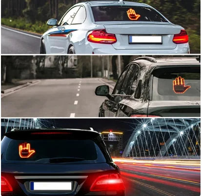 LED Car Finger Light with Remote — Wireless Interior Mood Light